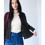 【WEB限定】ゴールドボタンタックブラウス | VIS | 詳細画像17