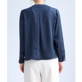 【WEB限定】ゴールドボタンタックブラウス | VIS | 詳細画像22