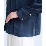 【WEB限定】ゴールドボタンタックブラウス | VIS | 詳細画像26