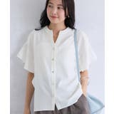 【WEB限定】フリルバンドカラースキッパーシャツ | VIS  | 詳細画像12 