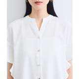 【WEB限定】フリルバンドカラースキッパーシャツ | VIS  | 詳細画像30 