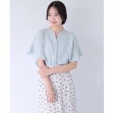 【WEB限定】フリルバンドカラースキッパーシャツ | VIS  | 詳細画像9 