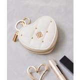 ホワイト(10) | スタッズキルティングハートポーチチャーム | VIS 