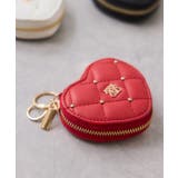 レッド(60) | スタッズキルティングハートポーチチャーム | VIS 