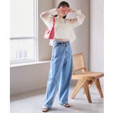 【前後2WAY】袖シャーリングチュールリボンブラウス | VIS | 詳細画像13