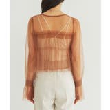 【前後2WAY】袖シャーリングチュールリボンブラウス | VIS | 詳細画像19