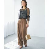 【前後2WAY】袖シャーリングチュールリボンブラウス | VIS | 詳細画像8