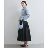 リボンヤーンジップリブネックカーディガン | VIS  | 詳細画像11 