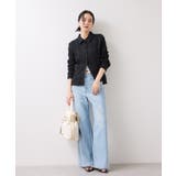 ストレッチレースジャガード衿付きカーディガン | VIS | 詳細画像14