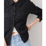 ストレッチレースジャガード衿付きカーディガン | VIS | 詳細画像18