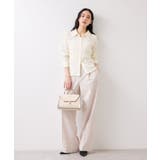 ストレッチレースジャガード衿付きカーディガン | VIS | 詳細画像2