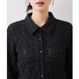 ストレッチレースジャガード衿付きカーディガン | VIS | 詳細画像23