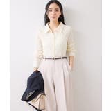 ストレッチレースジャガード衿付きカーディガン | VIS | 詳細画像6