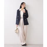 ストレッチレースジャガード衿付きカーディガン | VIS | 詳細画像7