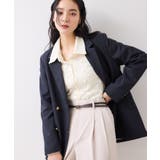 ストレッチレースジャガード衿付きカーディガン | VIS | 詳細画像8