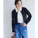 ステッチワークニットジャケット | VIS  | 詳細画像3 