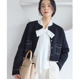 ステッチワークニットジャケット | VIS  | 詳細画像6 