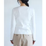 バイカラークルーネックカーディガン | VIS | 詳細画像20