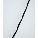 バイカラークルーネックカーディガン | VIS | 詳細画像25