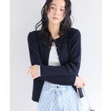 バイカラークルーネックカーディガン | VIS | 詳細画像3