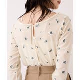 フロッキーチュール刺しゅうカーディガン/前後2WAY | VIS  | 詳細画像11 