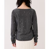 フロッキーチュール刺しゅうカーディガン/前後2WAY | VIS  | 詳細画像21 