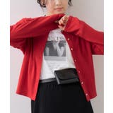 レッド(60) | パターンメッシュカーディガン | VIS 