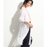 ホワイト(10) | ベルト付きテレコガウンカーディガン | VIS 