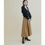 パワショルボリュームスリーブ片畦Vネックカーディガン | VIS | 詳細画像3