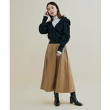 パワショルボリュームスリーブ片畦Vネックカーディガン | VIS | 詳細画像4