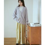 【洗える】袖ケーブルカーディガン【sustainable】 | VIS | 詳細画像11