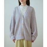 【洗える】袖ケーブルカーディガン【sustainable】 | VIS | 詳細画像12
