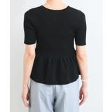 【アンチピリング】ペプラムハーフスリーブニットカーディガン | VIS | 詳細画像14