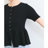 【アンチピリング】ペプラムハーフスリーブニットカーディガン | VIS | 詳細画像16