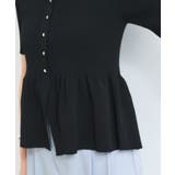 【アンチピリング】ペプラムハーフスリーブニットカーディガン | VIS | 詳細画像17