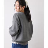 釦アクセントコクーンカーディガン | VIS | 詳細画像10