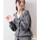 釦アクセントコクーンカーディガン | VIS | 詳細画像11