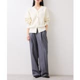 釦アクセントコクーンカーディガン | VIS | 詳細画像3