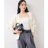 オフホワイト(15) | 釦アクセントコクーンカーディガン | VIS