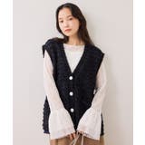 ネイビー系(41) | ツイードニットベスト/イージーケア | VIS