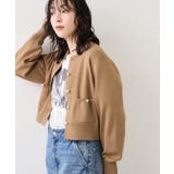 キャメル(25) | パールボタンカーディガン | VIS 