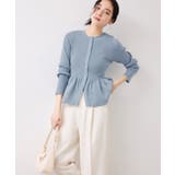 【美得】ペプラムニットカーディガン/イージーケア | VIS  | 詳細画像10 