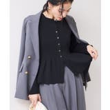 【美得】ペプラムニットカーディガン/イージーケア | VIS  | 詳細画像17 