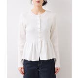 【美得】ペプラムニットカーディガン/イージーケア | VIS  | 詳細画像18 