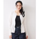 【美得】ペプラムニットカーディガン/イージーケア | VIS  | 詳細画像6 