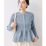 【美得】ペプラムニットカーディガン/イージーケア | VIS  | 詳細画像8 