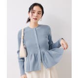 【美得】ペプラムニットカーディガン/イージーケア | VIS  | 詳細画像9 