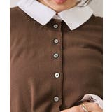 レースカフスドッキングニットカーディガン | VIS  | 詳細画像16 