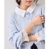 レースカフスドッキングニットカーディガン | VIS  | 詳細画像22 