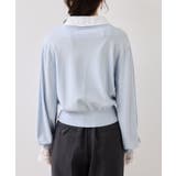 レースカフスドッキングニットカーディガン | VIS  | 詳細画像26 